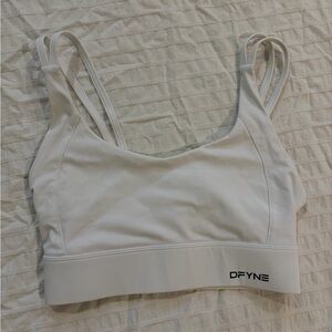 Dfyne White Sports Bra